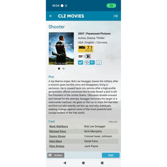 Shooter DVD Widescreen Mark Wahlberg 2007 Action Thriller - Picture 4 of 5